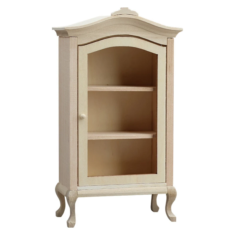 Arched Miniature Display Cabinet — custom doll clothing and miniature accessory