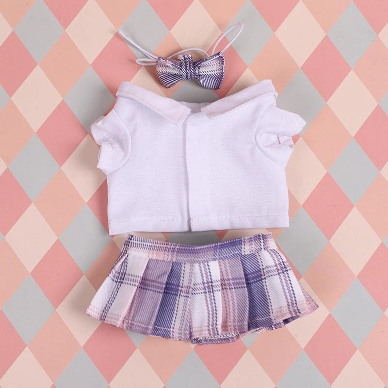 JK Pleated Doll Skirt Sets — JK pleated skirt bow tie shirt 3-piece set - Taro Cake