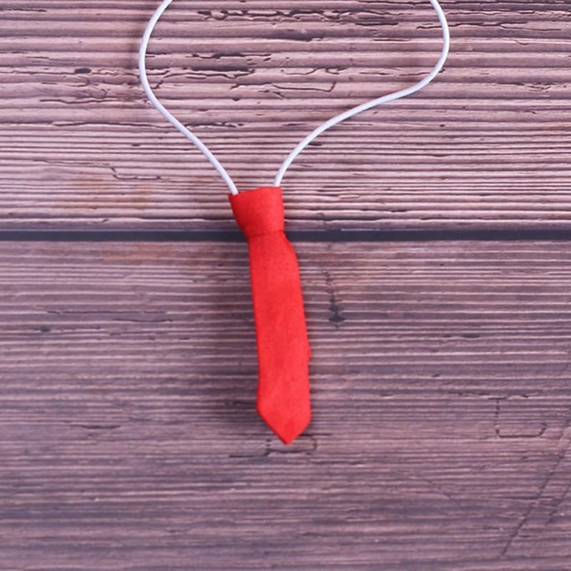 Mini Doll Bow Ties and Neckties — Red necktie