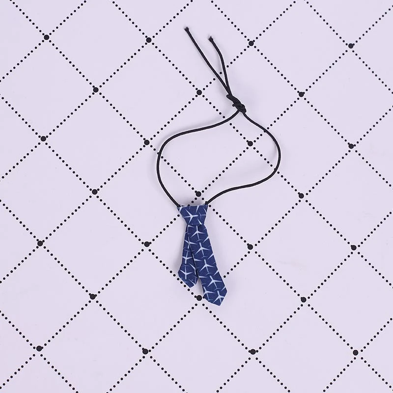 Mini Doll Bow Ties and Neckties — Blue airplane necktie