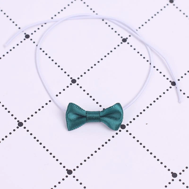 Mini Doll Bow Ties and Neckties — Dark green bow tie