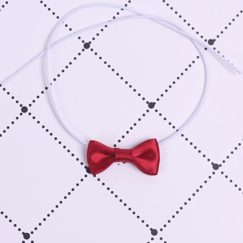 Mini Doll Bow Ties and Neckties — Burgundy bow tie