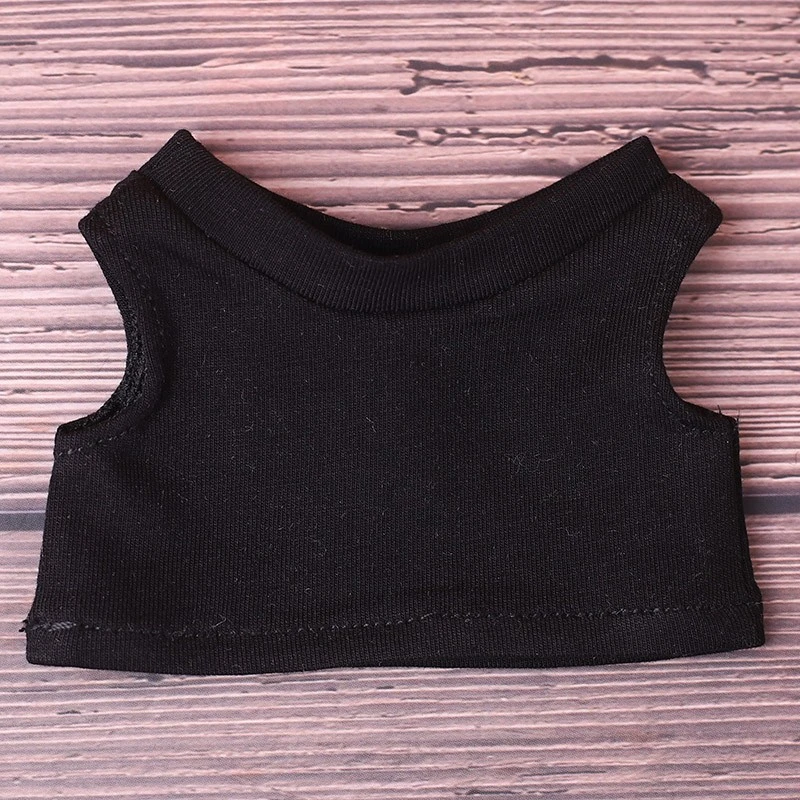 Mini Doll Tank Tops — Black turtleneck no-logo tank top