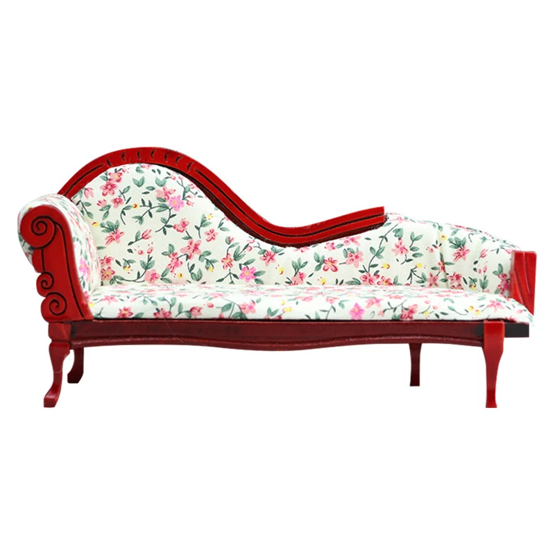 Miniature Chaise Longue — custom doll clothing and miniature accessory