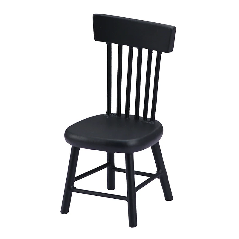 Miniature Dining Table and Chairs — Chair Black