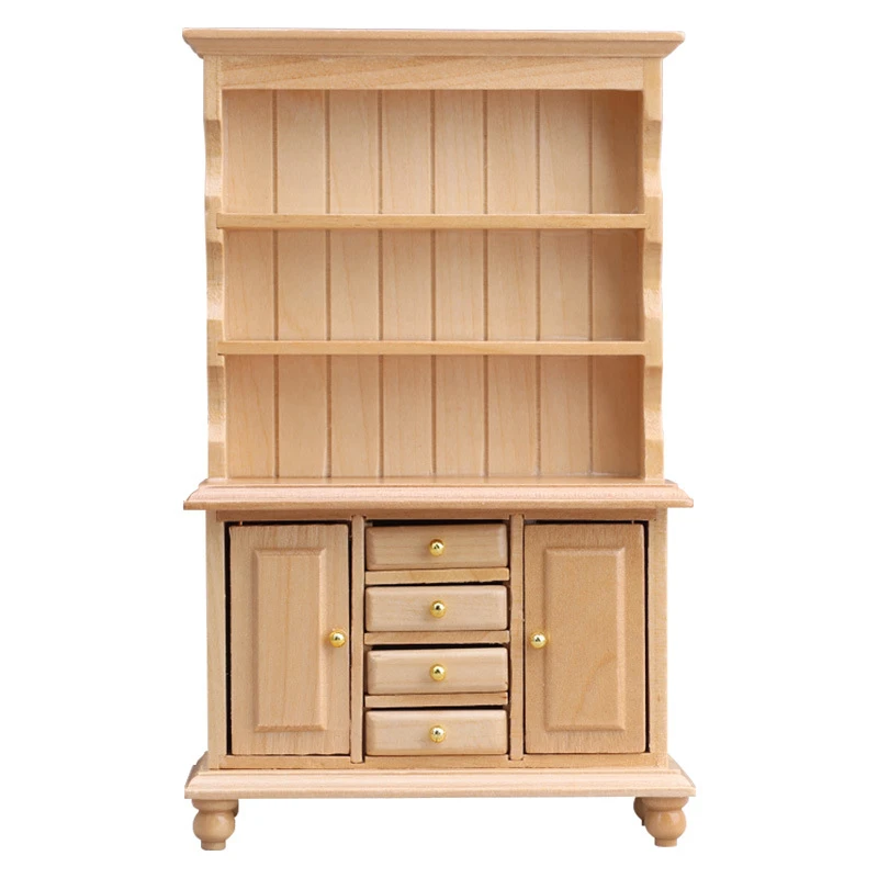Miniature Display Cabinet — Natural wood