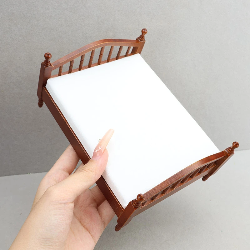 Miniature Doll Bed — custom doll clothing and miniature accessory