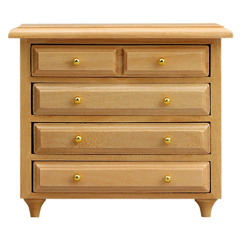 Miniature Drawer, Shoe and Bedside Cabinets — custom doll clothing and miniature accessory