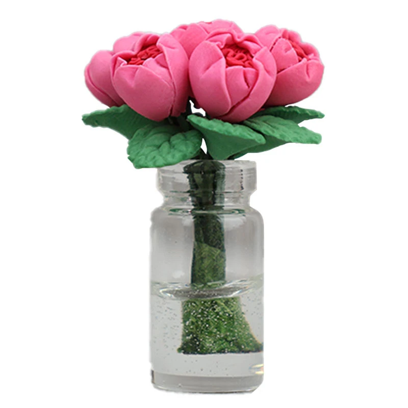 Miniature Potted Roses — Rose red