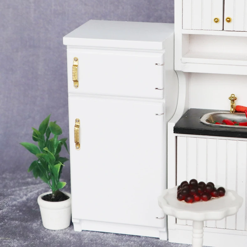 Miniature Refrigerator — custom doll clothing and miniature accessory