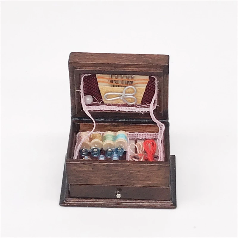 Vintage Miniature Sewing Box — Main product photo